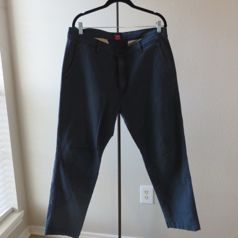 Levi's Dark Blue Striped chinos